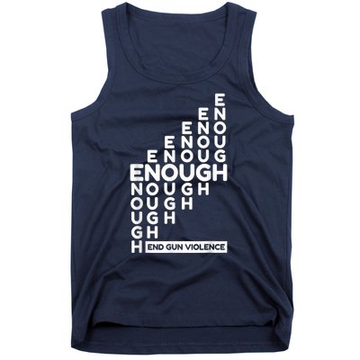 Enough End Gun Violence No Gun Awareness Day Wear Orange Tank Top