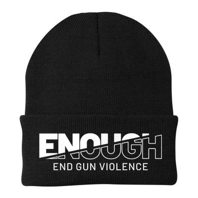 Enough End Gun Violence No Gun Awareness Day Wear Orange Beanie