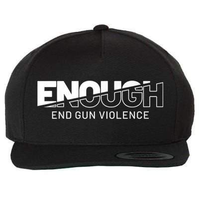 Enough End Gun Violence No Gun Awareness Day Wear Orange Wool Snapback Cap