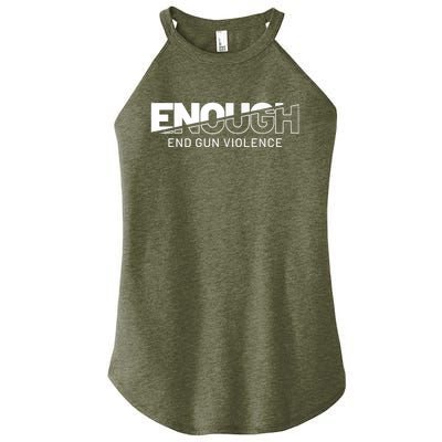 Enough End Gun Violence No Gun Awareness Day Wear Orange Women’s Perfect Tri Rocker Tank