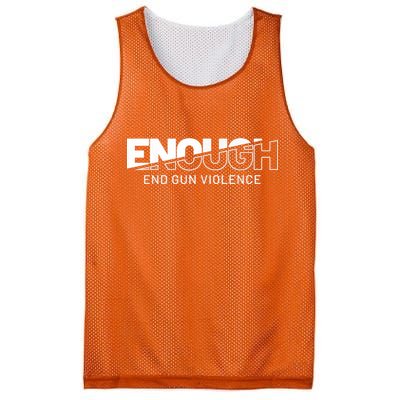 Enough End Gun Violence No Gun Awareness Day Wear Orange Mesh Reversible Basketball Jersey Tank