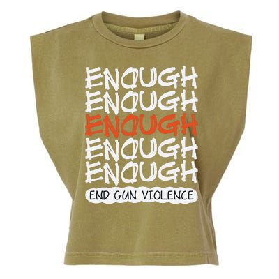 Enough End Gun Violence Orange Shirt Day Garment-Dyed Women's Muscle Tee