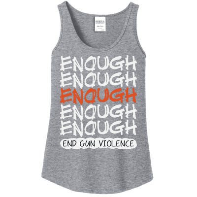 Enough End Gun Violence Orange Shirt Day Ladies Essential Tank