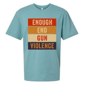 Enough End Gun Violence Awareness Day Wear Orange Sueded Cloud Jersey T-Shirt