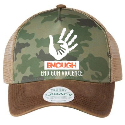 Enough End Gun Violence No Gun Awareness Day Wear Orange Legacy Tie Dye Trucker Hat