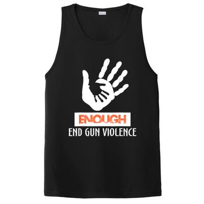 Enough End Gun Violence No Gun Awareness Day Wear Orange PosiCharge Competitor Tank