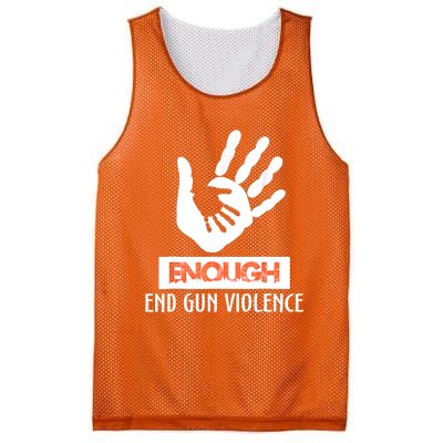 Enough End Gun Violence No Gun Awareness Day Wear Orange Mesh Reversible Basketball Jersey Tank