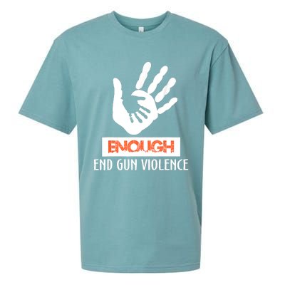 Enough End Gun Violence No Gun Awareness Day Wear Orange Sueded Cloud Jersey T-Shirt