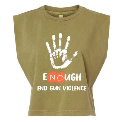 Enough End Gun Violence No Gun Anti Violence No Gun Garment-Dyed Women's Muscle Tee