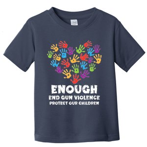 Enough End Gun Violence Protect Our Children Orange Mom Dad Toddler T-Shirt