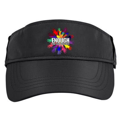 Enough End Gun Violence No Gun Awareness Day Adult Drive Performance Visor