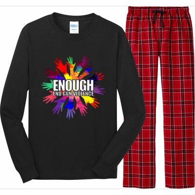 Enough End Gun Violence No Gun Awareness Day Long Sleeve Pajama Set