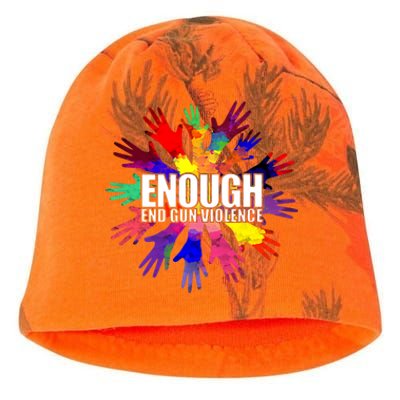 Enough End Gun Violence No Gun Awareness Day Kati - Camo Knit Beanie