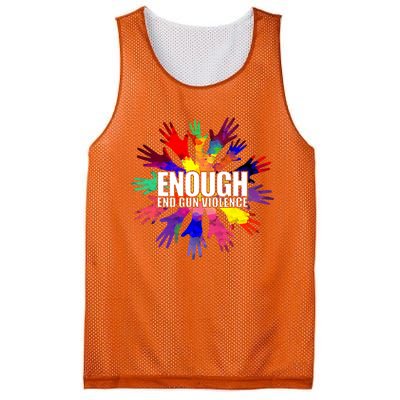 Enough End Gun Violence No Gun Awareness Day Mesh Reversible Basketball Jersey Tank