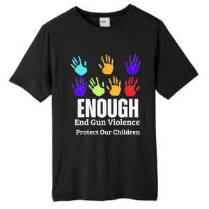 Enough End Gun Violence Protect Our Children Wear Orange Tall Fusion ChromaSoft Performance T-Shirt