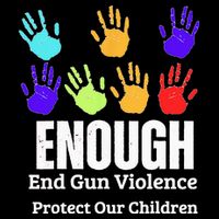 Enough End Gun Violence Protect Our Children Wear Orange Drawstring Bag