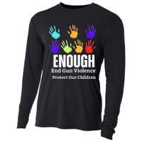 Enough End Gun Violence Protect Our Children Wear Orange Cooling Performance Long Sleeve Crew