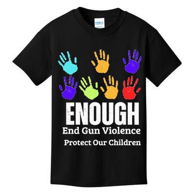 Enough End Gun Violence Protect Our Children Wear Orange Kids T-Shirt