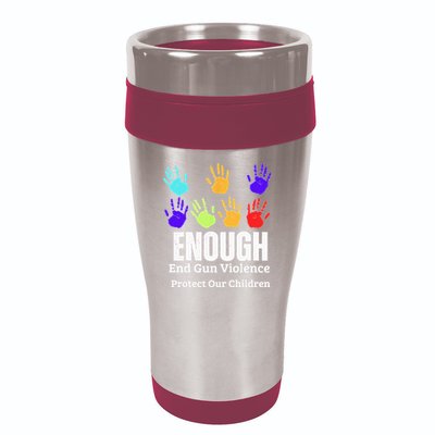 Enough End Gun Violence Protect Our Children Wear Orange 16oz Travel Tumbler