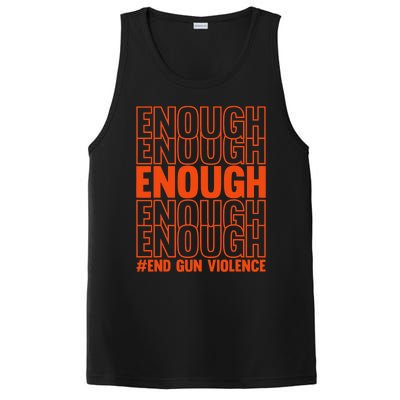 Enough End Gun Violence Protect Our Children Orange Mom Dad PosiCharge Competitor Tank