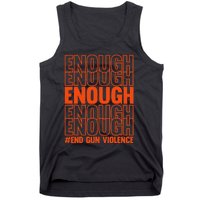 Enough End Gun Violence Protect Our Children Orange Mom Dad Tank Top