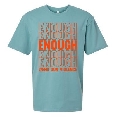 Enough End Gun Violence Protect Our Children Orange Mom Dad Sueded Cloud Jersey T-Shirt