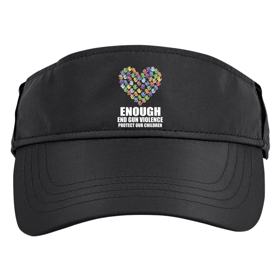 Enough End Gun Violence Protect Our Children In June We Wear Orange Adult Drive Performance Visor