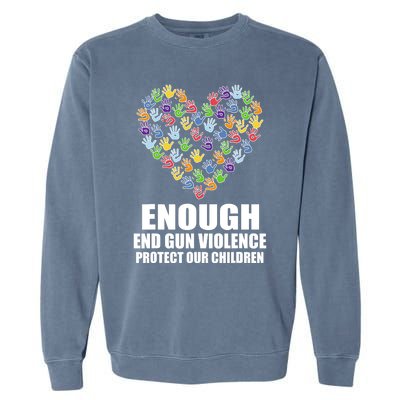 Enough End Gun Violence Protect Our Children In June We Wear Orange Garment-Dyed Sweatshirt