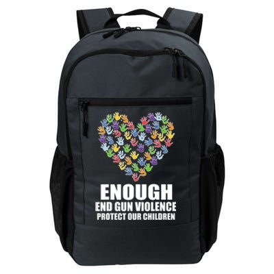 Enough End Gun Violence Protect Our Children In June We Wear Orange Daily Commute Backpack