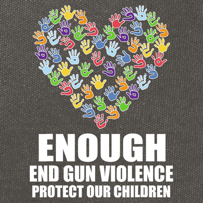 Enough End Gun Violence Protect Our Children In June We Wear Orange Cotton Canvas Backpack