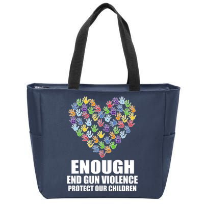 Enough End Gun Violence Protect Our Children In June We Wear Orange Zip Tote Bag