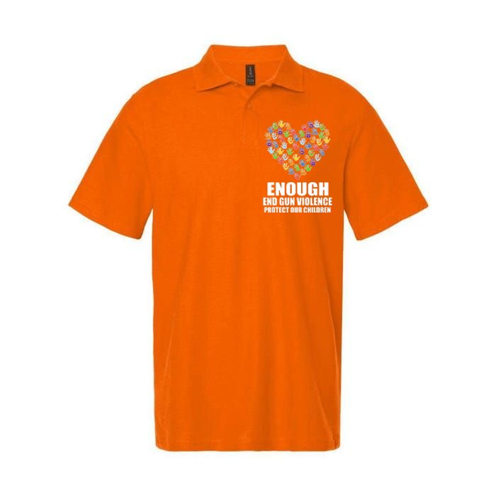 Enough End Gun Violence Protect Our Children In June We Wear Orange Softstyle Adult Sport Polo