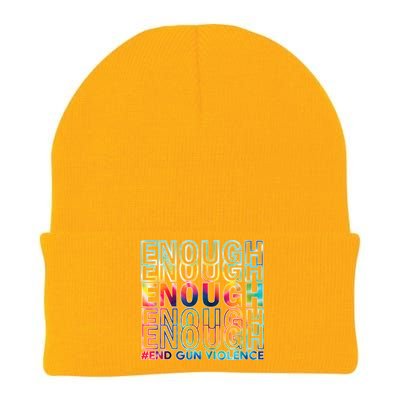 Enough End Gun Violence Awareness Day Wear Orange Knit Cap Winter Beanie