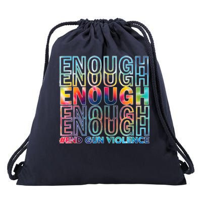 Enough End Gun Violence Awareness Day Wear Orange Drawstring Bag