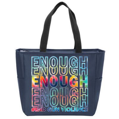 Enough End Gun Violence Awareness Day Wear Orange Zip Tote Bag