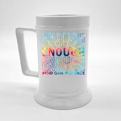 Enough End Gun Violence Awareness Day Wear Orange Beer Stein