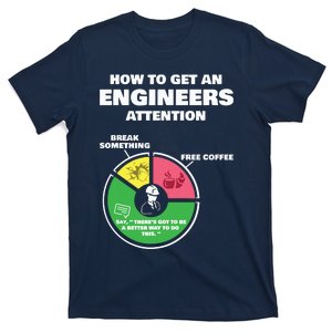 Engineer Engineering Gifts How To Get Engineers Attention T-Shirt