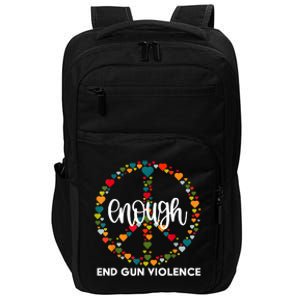 Enough End Gun Violence Awareness Day Wear Orange Impact Tech Backpack