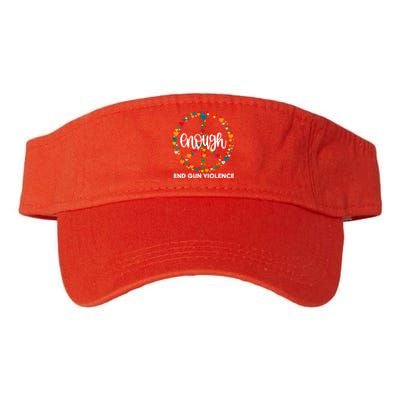 Enough End Gun Violence Awareness Day Wear Orange Valucap Bio-Washed Visor