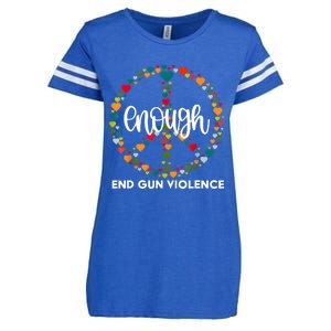 Enough End Gun Violence Awareness Day Wear Orange Enza Ladies Jersey Football T-Shirt