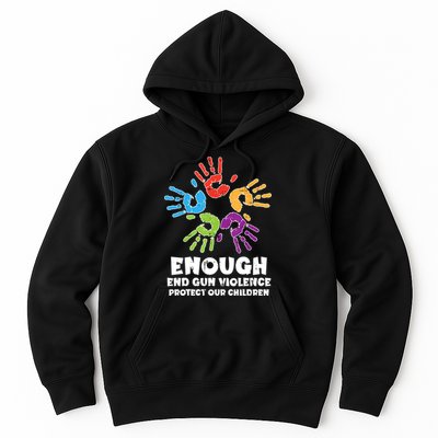 Enough End Gun Violence Protect Our Children Orange Mom Dad Hoodie
