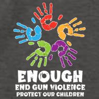 Enough End Gun Violence Protect Our Children Orange Mom Dad Vector Backpack
