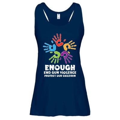 Enough End Gun Violence Protect Our Children Orange Mom Dad Ladies Essential Flowy Tank