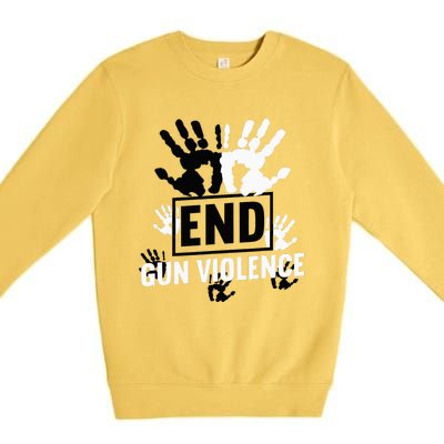 Enough End Gun Violence Awareness Day In June Wear Orange Premium Crewneck Sweatshirt