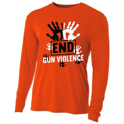 Enough End Gun Violence Awareness Day In June Wear Orange Cooling Performance Long Sleeve Crew