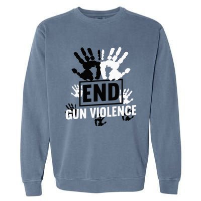 Enough End Gun Violence Awareness Day In June Wear Orange Garment-Dyed Sweatshirt