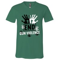 Enough End Gun Violence Awareness Day In June Wear Orange V-Neck T-Shirt