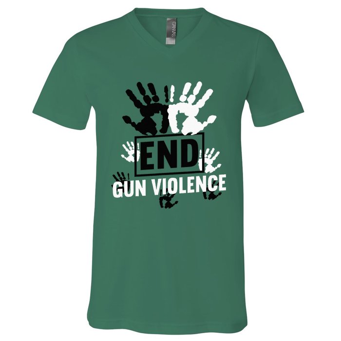 Enough End Gun Violence Awareness Day In June Wear Orange V-Neck T-Shirt