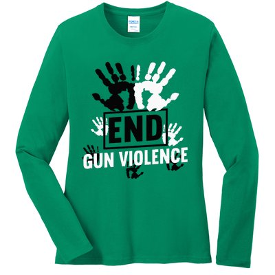 Enough End Gun Violence Awareness Day In June Wear Orange Ladies Long Sleeve Shirt