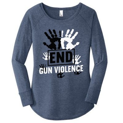 Enough End Gun Violence Awareness Day In June Wear Orange Women's Perfect Tri Tunic Long Sleeve Shirt